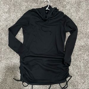 Mini sweater hoodie dress
